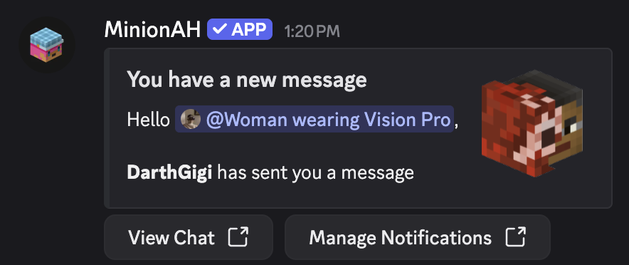 Discord notification