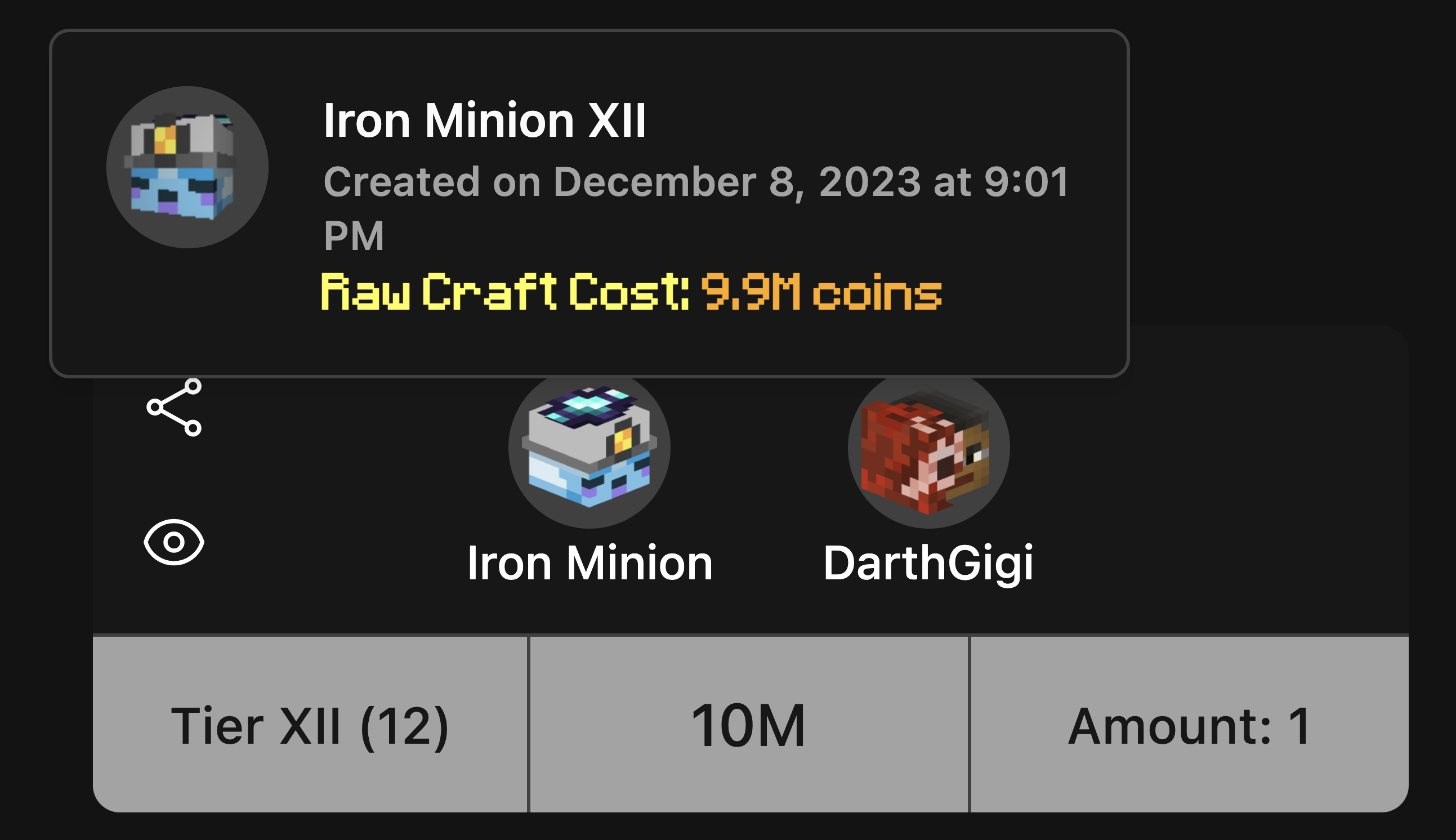 craft cost